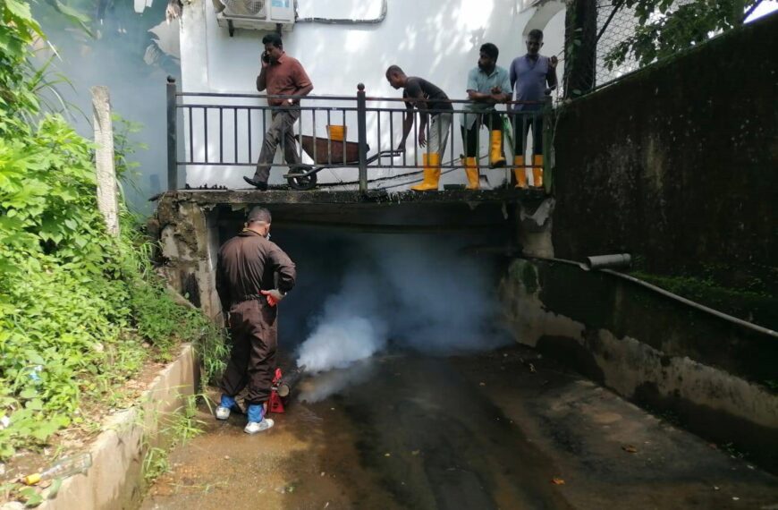 අප්‍රේල් අග වන විට රත්නපුර දිස්ත්‍රික්කයේ ඩෙංගු රෝගීන් 1700ක්