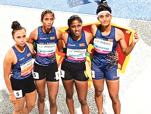 ආසියානු මළල ක්‍රීඩා ශූරතාවලිය 2025 මීටර් 400× 4 කාන්තා ඉසව්වෙන් ලෝකඩ පදක්කමක්
