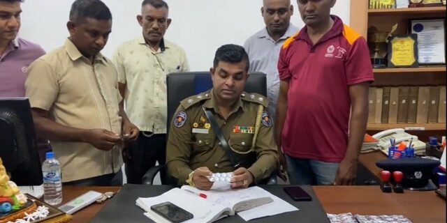 මත්පෙති විකුණූ තරුණයා දැලේ