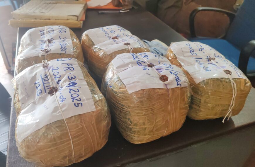 කේරළ ගංජා කිලෝග්රැම් 10ක් සමඟ සැකකරුවෙකු අත්අඩංගුවට.